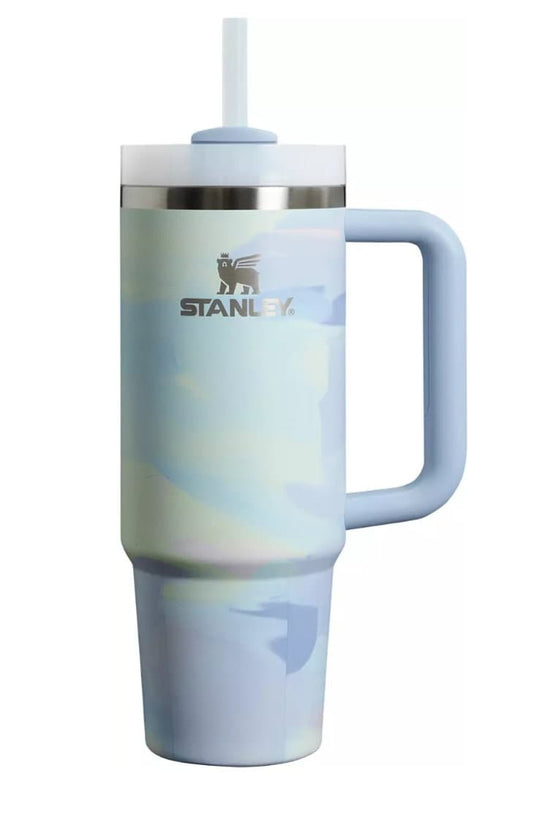 Cool Serene Brushstrokes 30 oz Stanley Quencher H2.O, NWT!